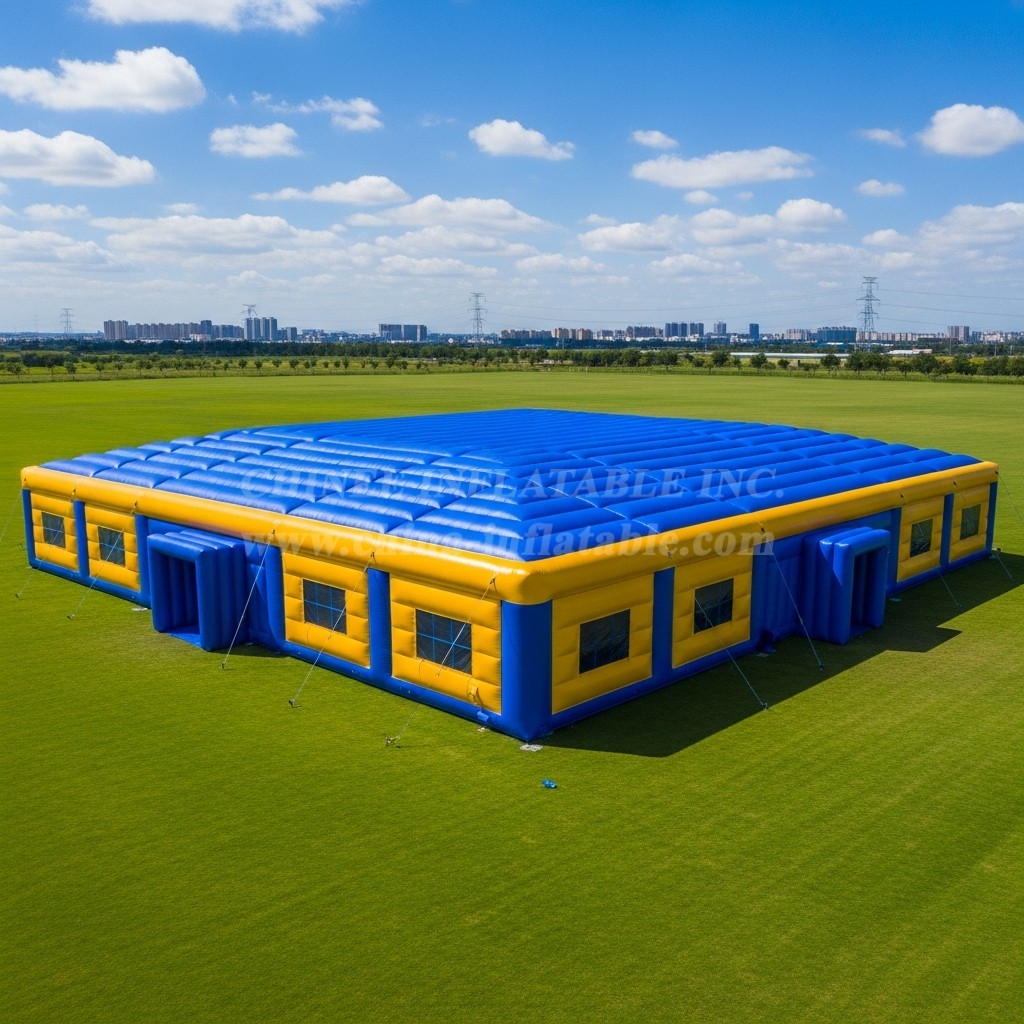 Tent1-6378 Blue Yellow Inflatable Air Supported Tent