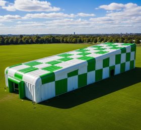 Tent1-6422 Green White Inflatable Rectangular Tent
