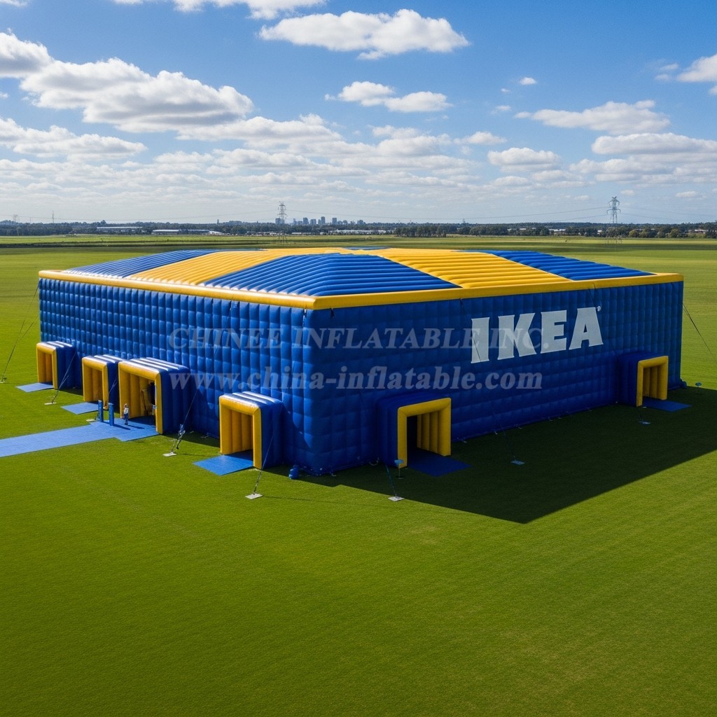 Tent1-6434 IKEA Blue Yellow Inflatable Pavilion
