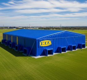 Tent1-6435 IKEA Blue Yellow Inflatable Tent