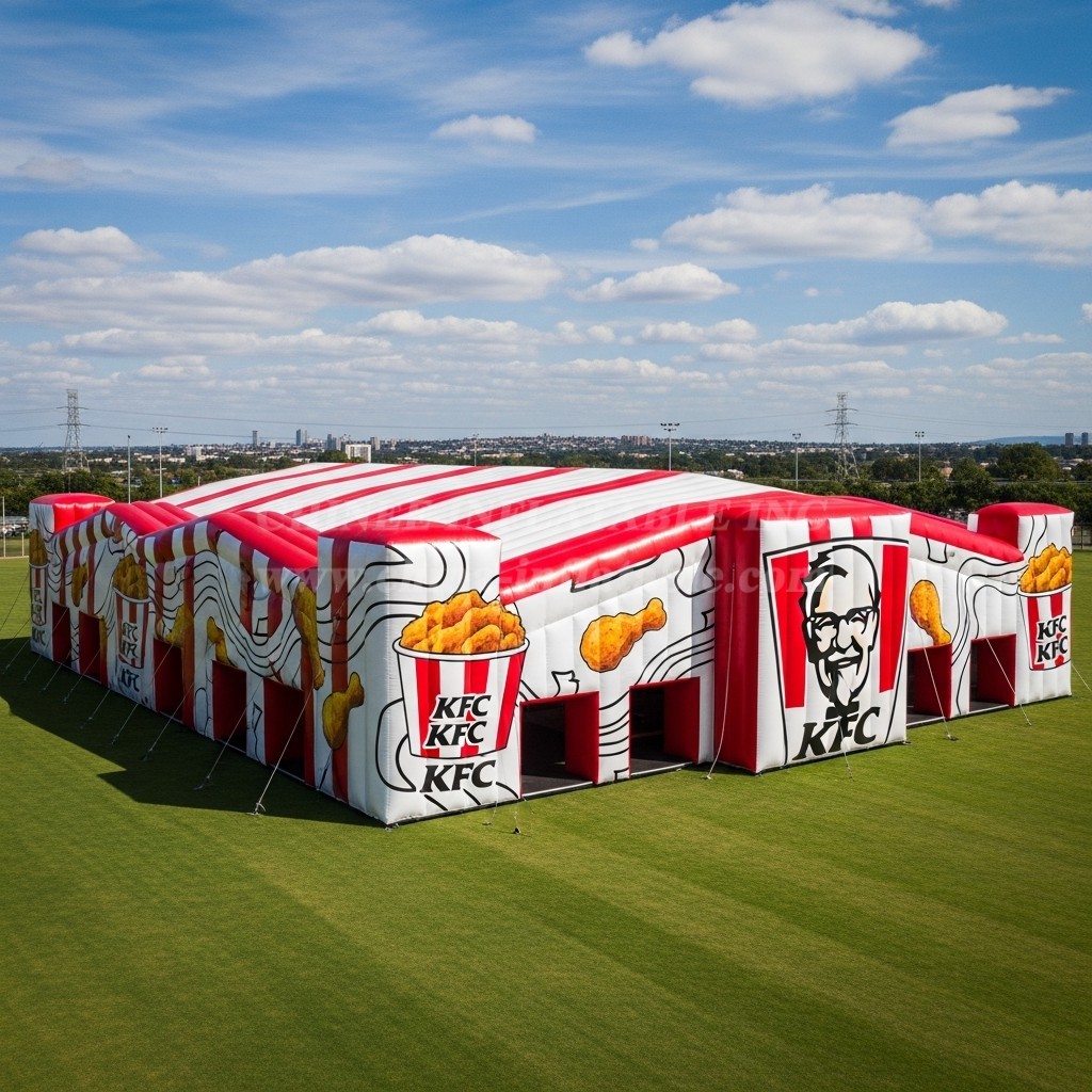 Tent1-6446 KFC Red White Inflatable Tent