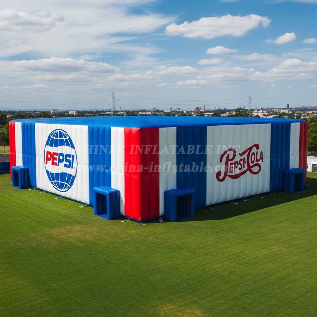 Tent1-6469 Pepsi Blue Red Inflatable Tent