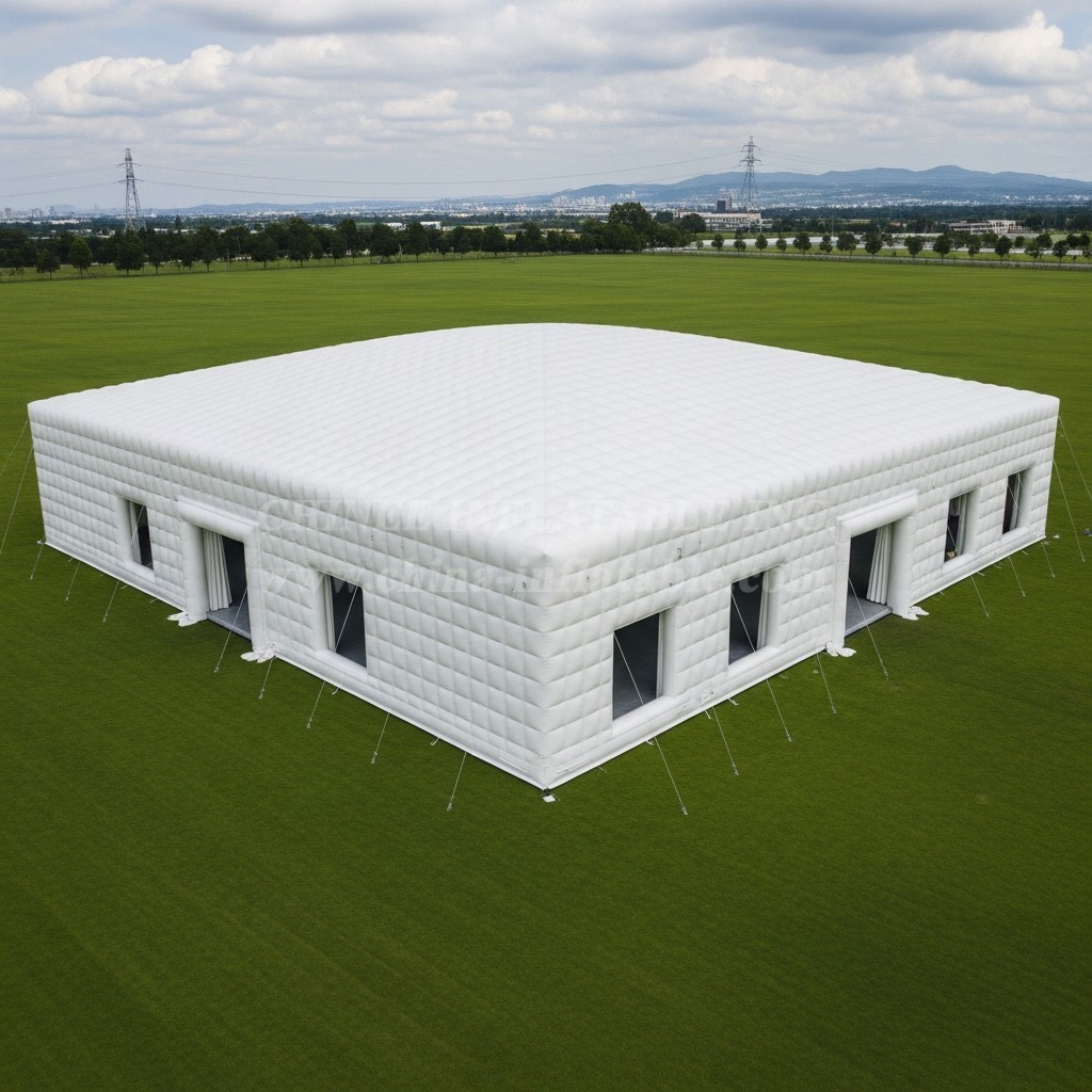 Tent1-6492 Pure White Inflatable Rectangular Tent
