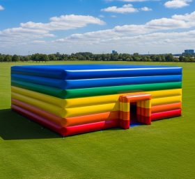 Tent1-6499 Rainbow Striped Inflatable Tent