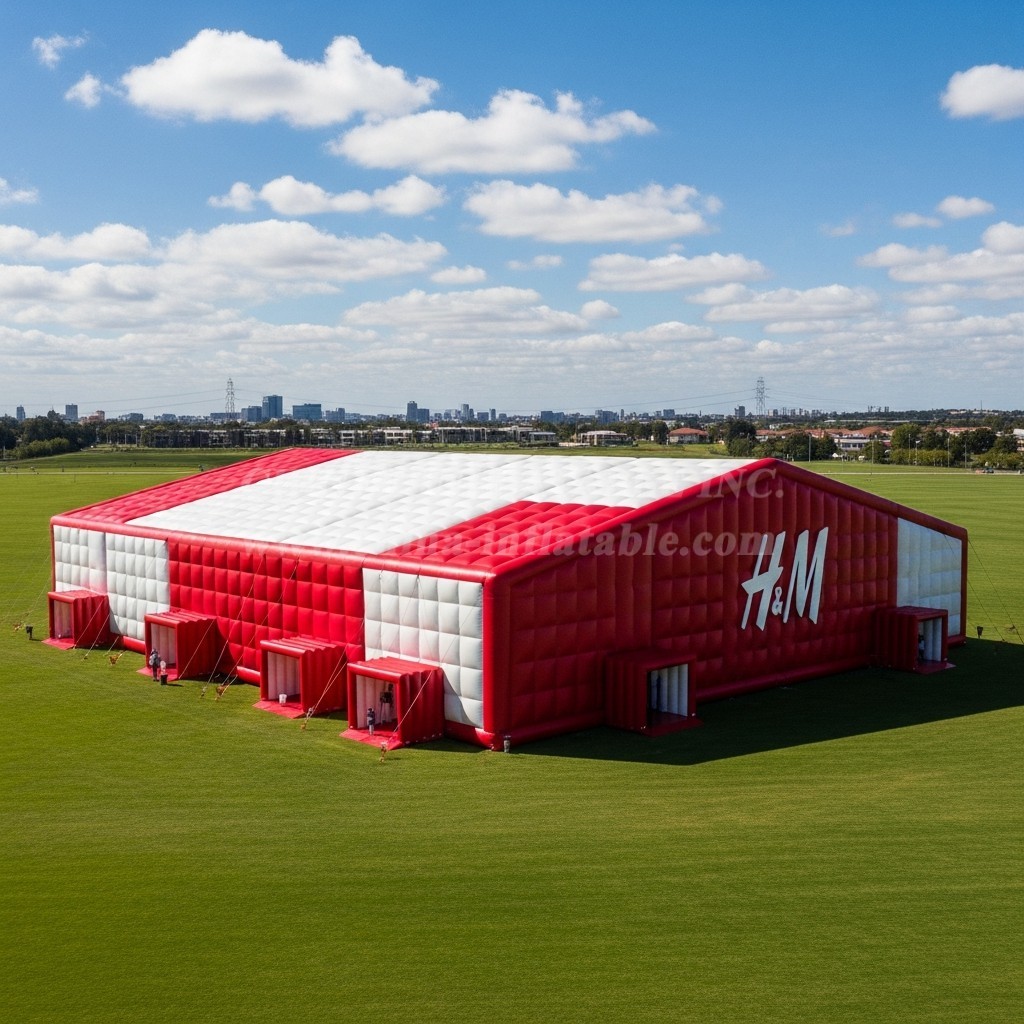 Tent1-6517 Red White Inflatable HM Tent