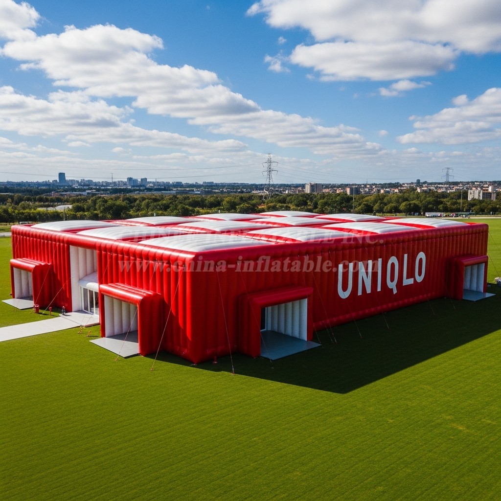 Tent1-6520 Red White Inflatable Pavilion