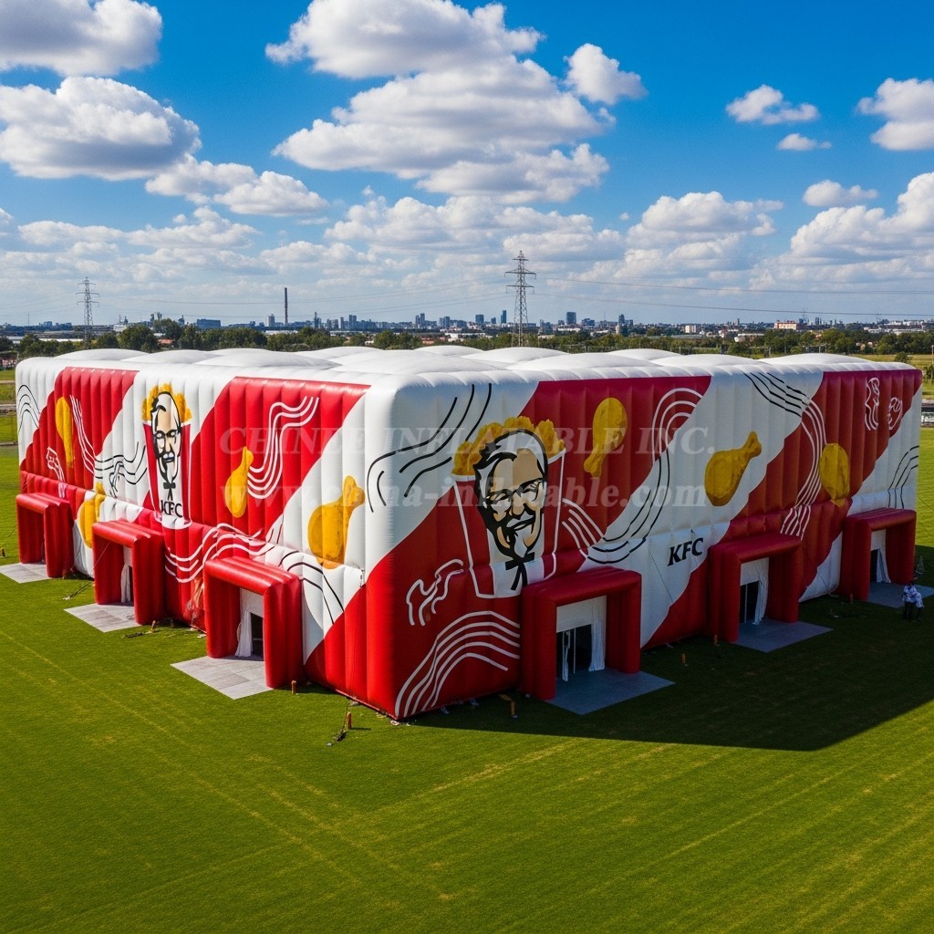 Tent1-6525 Red White KFC Inflatable Pavilion