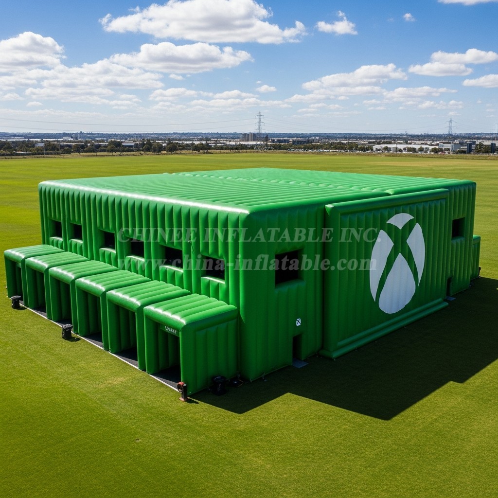 Tent1-6549 Xbox Green Inflatable Event Tent