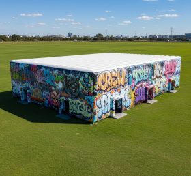 Tent1-6599 Graffiti Inflatable Cube Tent