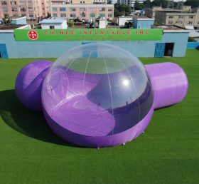Tent1-5045L Purple Inflatable Bubble Tent