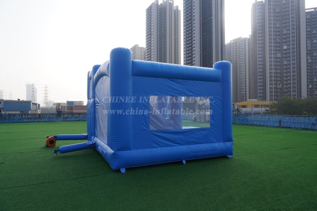 T5-001F Blue Bouncy Castle with Slide