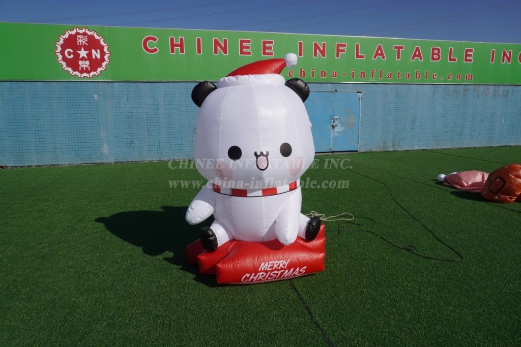 Cartoon2-501 Inflatable Christmas Polar Bear