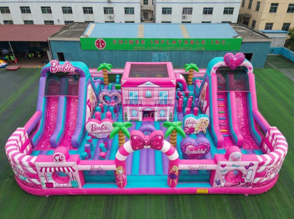 GF3-585 Barbie Theme Inflatable Park
