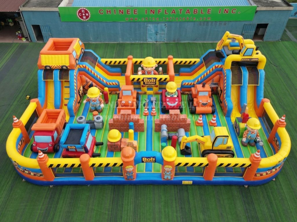 GF3-590 Bob the Builder Theme Inflatable Park