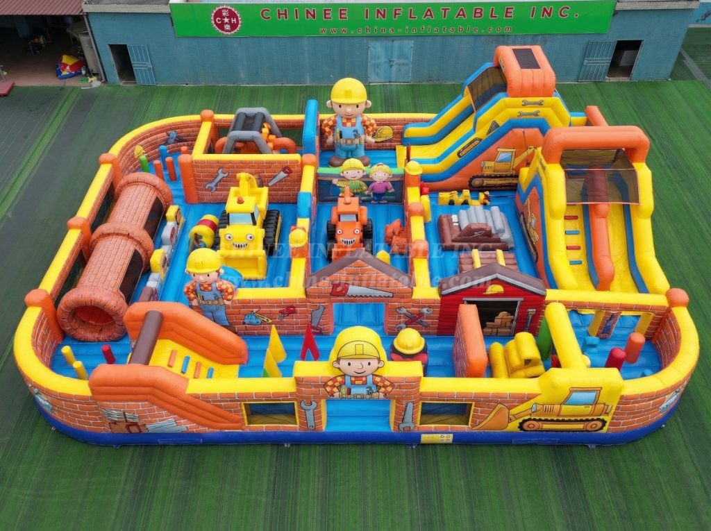 GF3-591 Bob the Builder Theme Inflatable Park