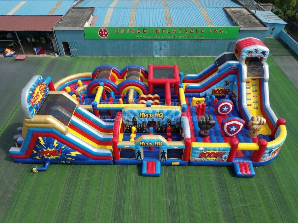 GF3-621 Superhero Theme Inflatable Park