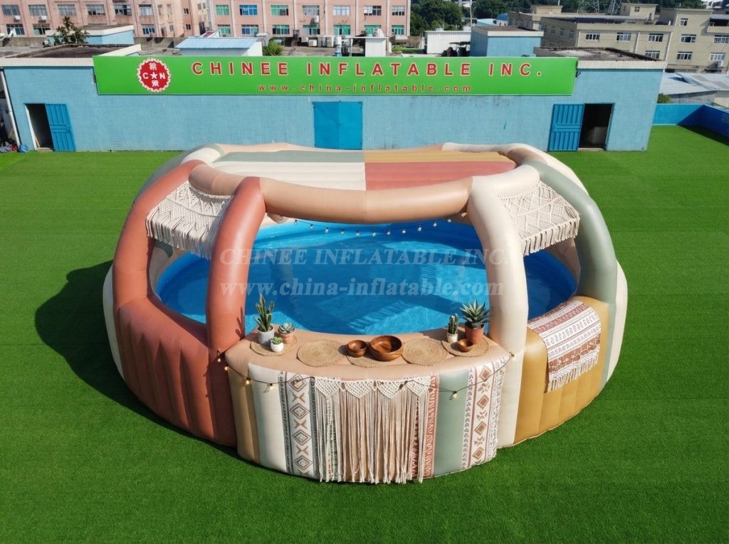 Pool4-004 Inflatable Pool with Bar