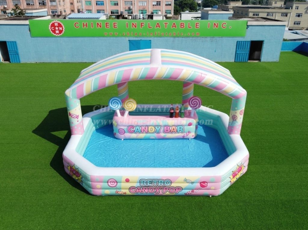 Pool4-017 Inflatable Pool with Bar
