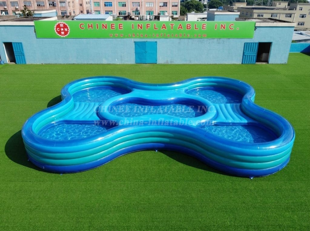 Pool4-025 Irregular Shaped Inflatable Pool