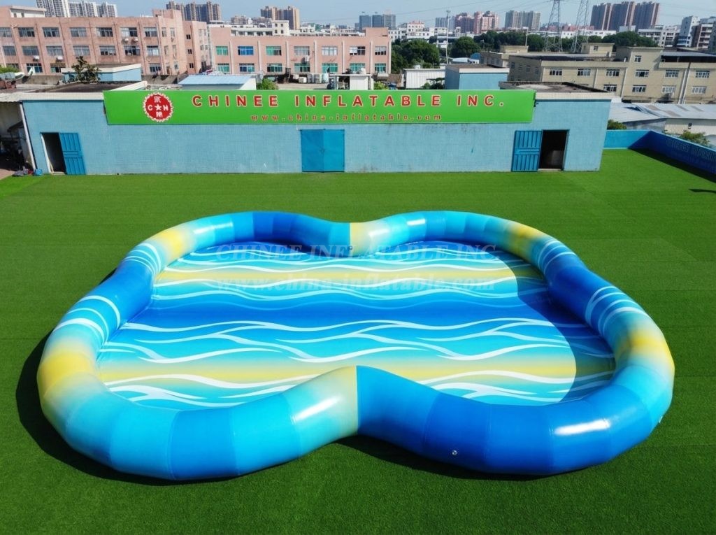 Pool4-039 Irregular Shaped Inflatable Pool