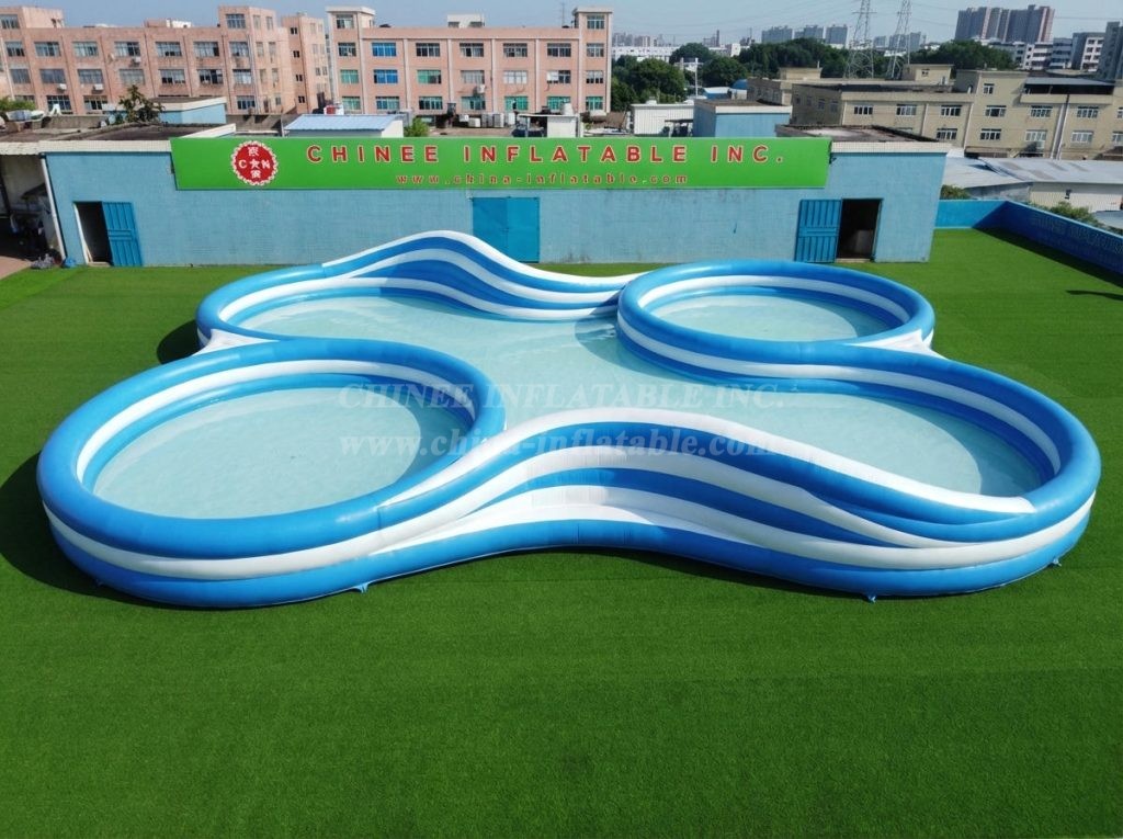 Pool4-041 Irregular Shaped Inflatable Pool