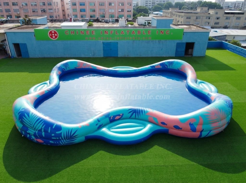Pool4-044 Irregular Shaped Inflatable Pool