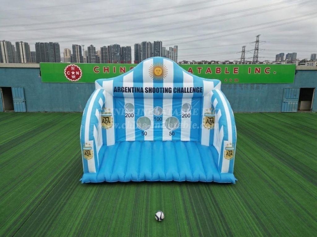 T11-7024 Argentina National Team Theme Inflatable Football Shoot Out Game