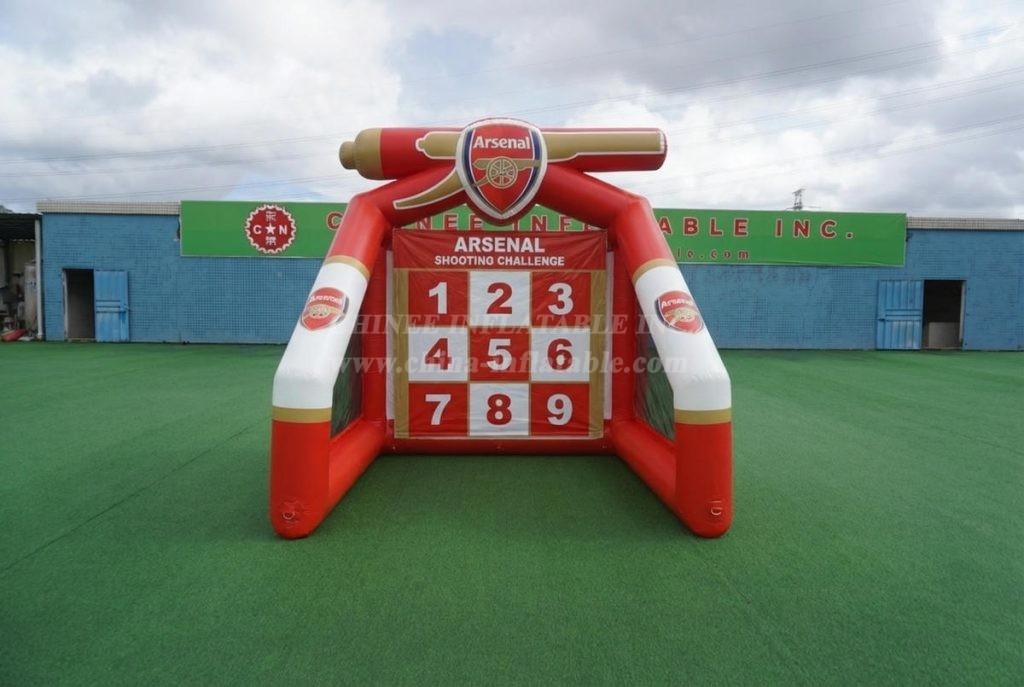 T11-7027 Arsenal Theme Inflatable Football Shoot Out Game