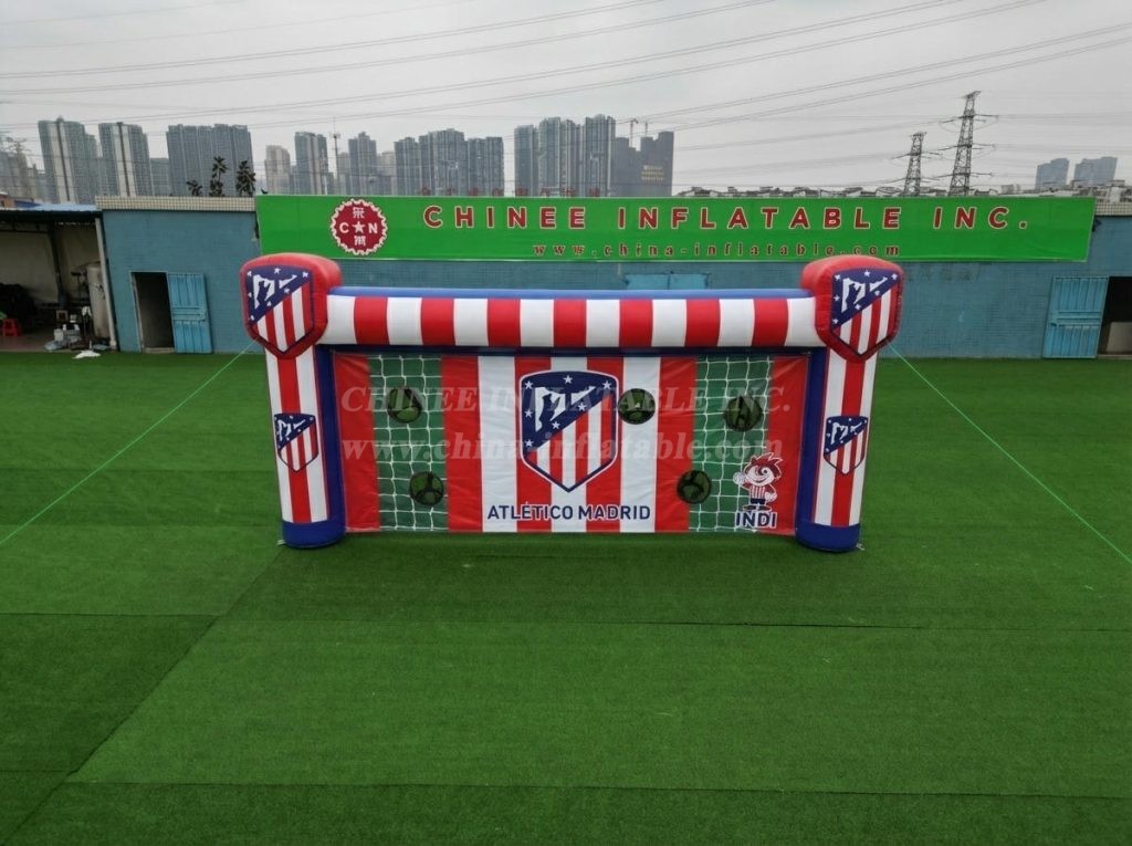 T11-7036 Atletico Madrid Theme Inflatable Football Shoot Out Game