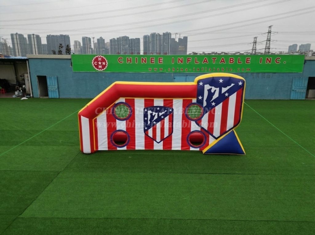 T11-7039 Atletico Madrid Theme Inflatable Football Shoot Out Game