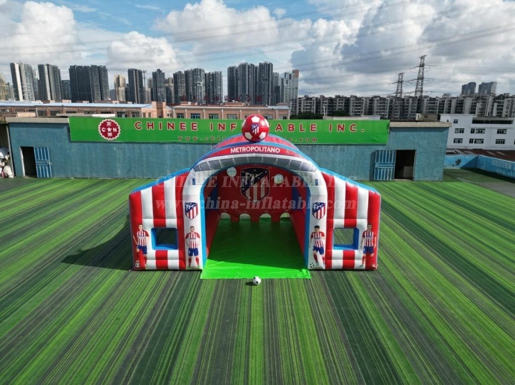 T11-7040 Atletico Madrid Theme Inflatable Football Shoot Out Game