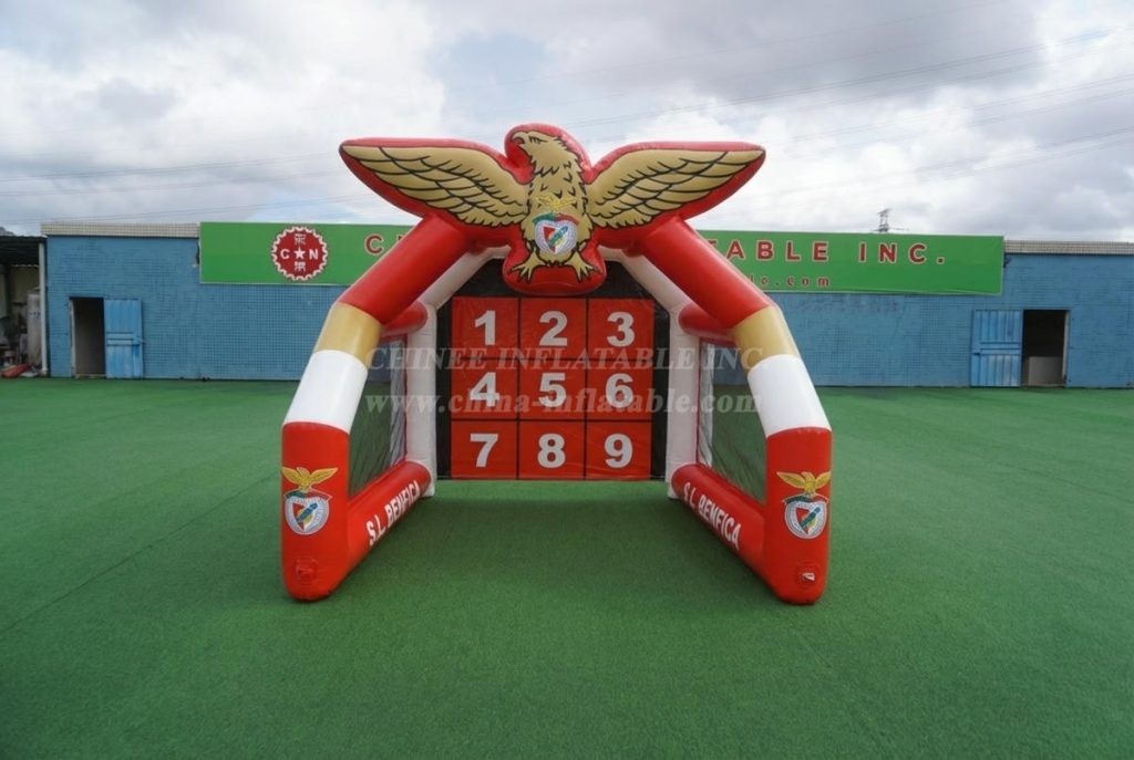 T11-7062 Benfica Theme Inflatable Football Shoot Out Game