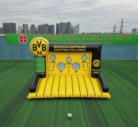 T11-7080 Borussia Dortmund Theme Inflatable Football Shoot Out Game