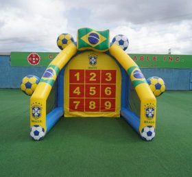 T11-7086 Brazil National Team Theme Inflatable Football Shoot Out Game