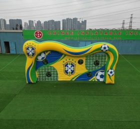 T11-7088 Brazil National Team Theme Inflatable Football Shoot Out Game