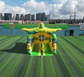 T11-7094 Brazil National Team Theme Inflatable Football Shoot Out Game