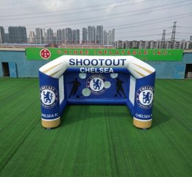 T11-7101 Chelsea Theme Inflatable Football Shoot Out Game
