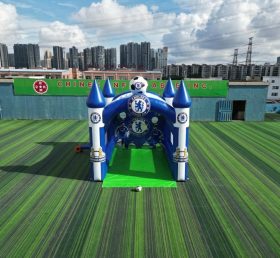 T11-7103 Chelsea Theme Inflatable Football Shoot Out Game