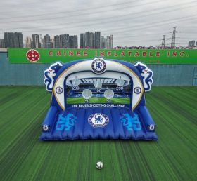 T11-7107 Chelsea Theme Inflatable Football Shoot Out Game