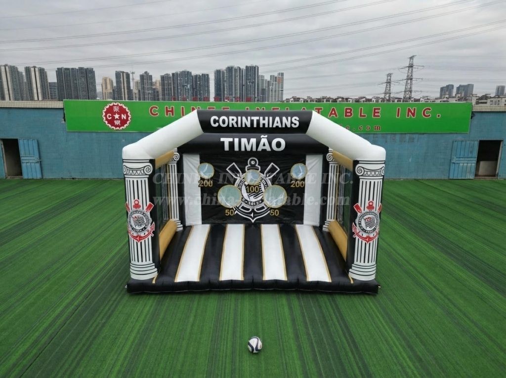 T11-7117 Corinthians Theme Inflatable Football Shoot Out Game
