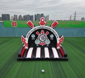 T11-7119 Corinthians Theme Inflatable Football Shoot Out Game