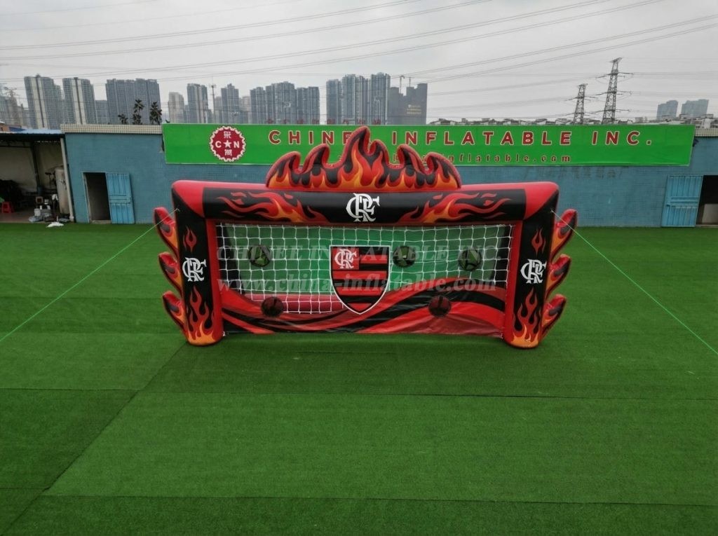 T11-7133 Flamengo Theme Inflatable Football Shoot Out Game