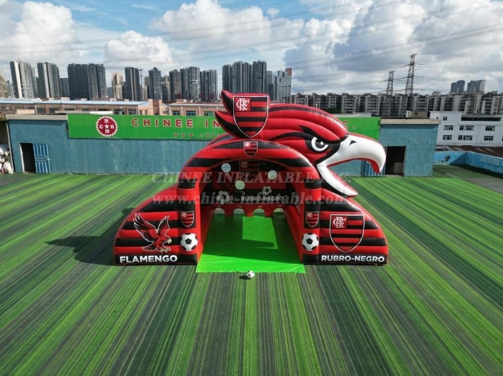 T11-7135 Flamengo Theme Inflatable Football Shoot Out Game