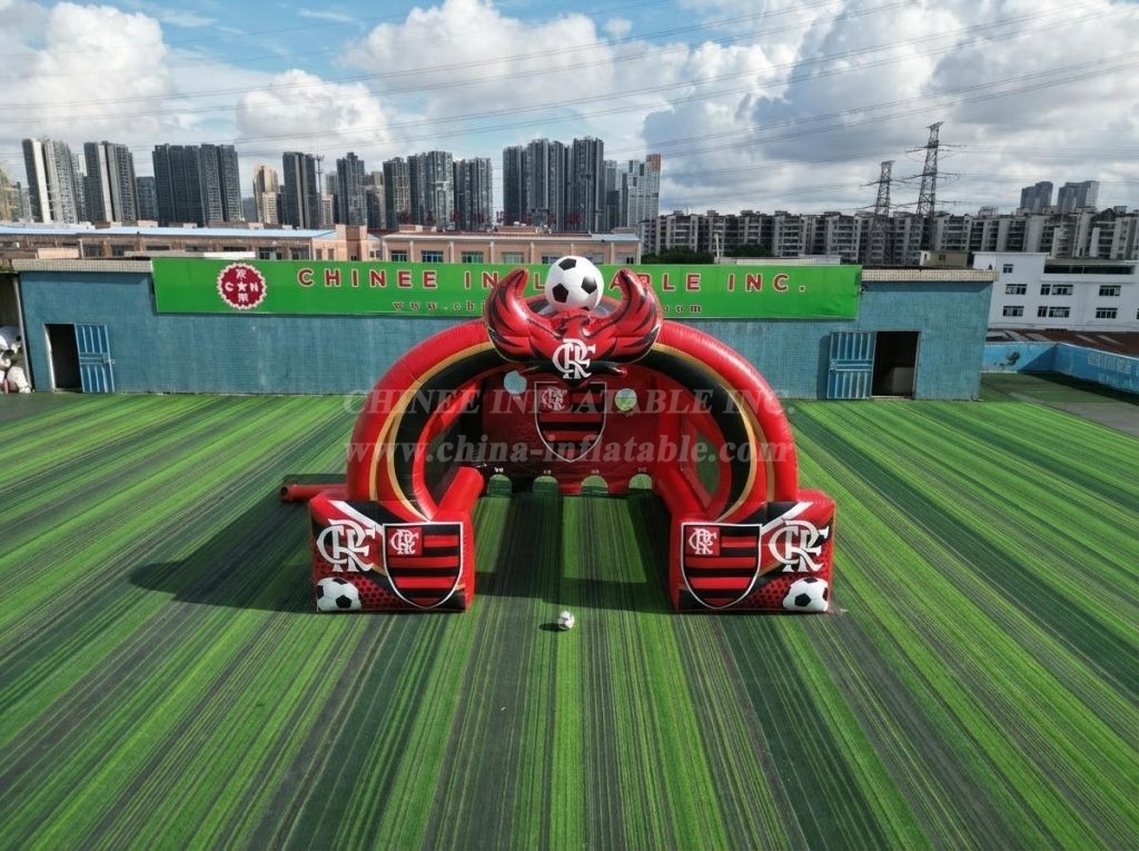 T11-7136 Flamengo Theme Inflatable Football Shoot Out Game