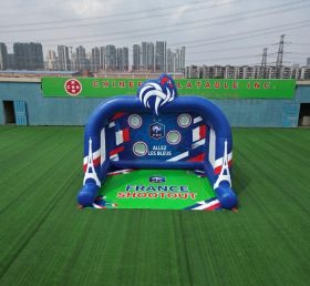 T11-7140 France National Team Theme Inflatable Football Shoot Out Game