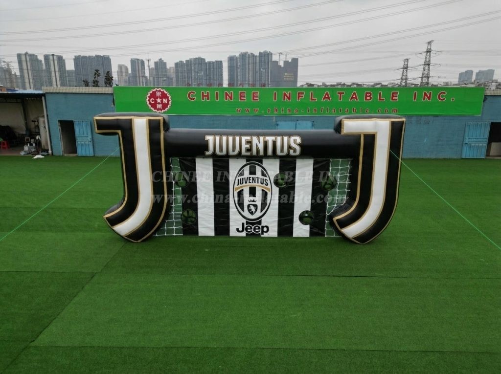 T11-7177 Juventus Theme Inflatable Football Shoot Out Game