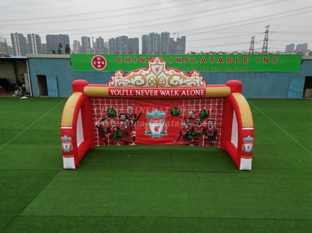 T11-7187 Liverpool Theme Inflatable Football Shoot Out Game