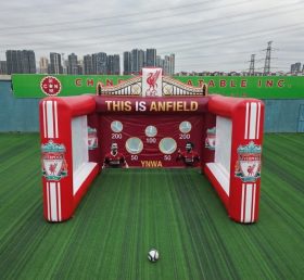T11-7193 Liverpool Theme Inflatable Football Shoot Out Game