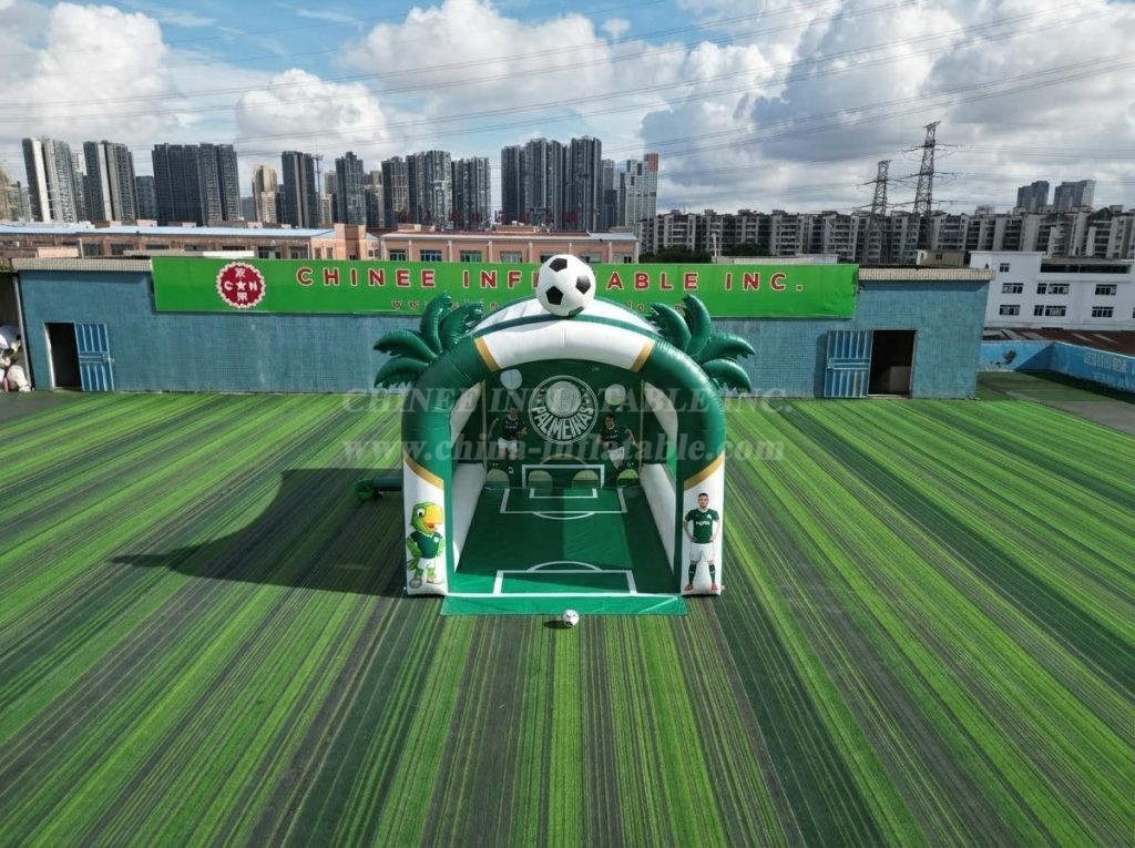 T11-7210 Palmeiras Theme Inflatable Football Shoot Out Game