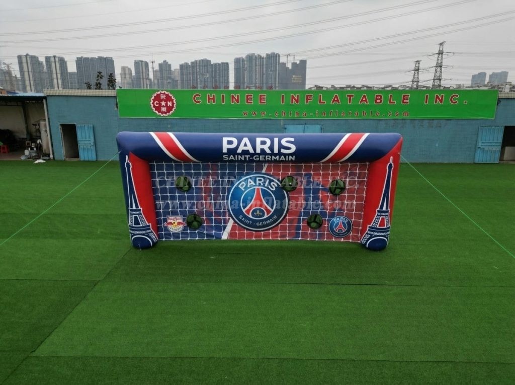 T11-7217 Paris Saint-Germain Theme Inflatable Football Shoot Out Game